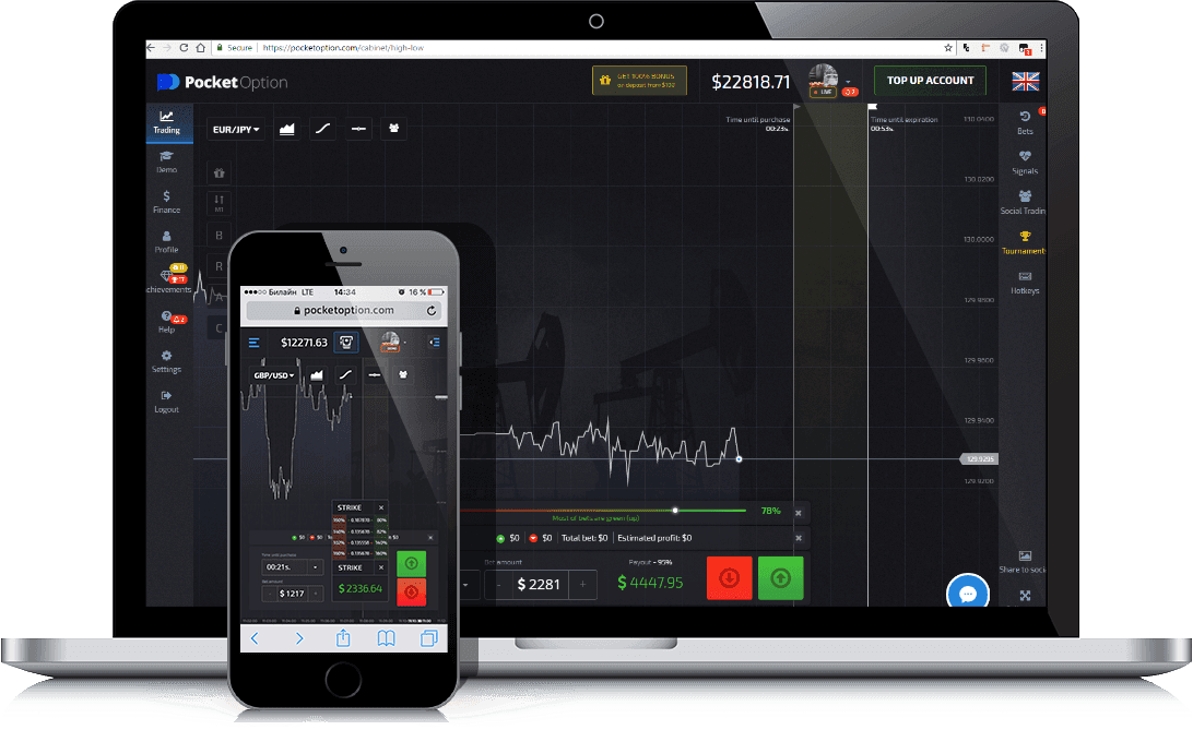 Comércio Móvel Pocket Option Comércio Móvel