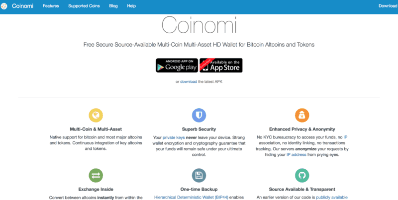 Carteira Coinomi Carteira Coinomi