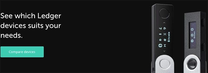 Ledger Nano X em comparação com Ledger Nano S