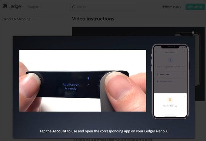 escolha a conta para a qual deseja enviar fundos
