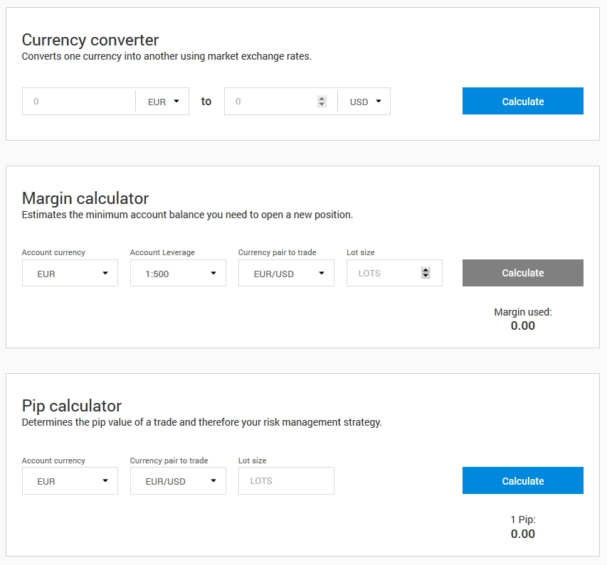 Calculadoras de negociação de tickmill Calculadoras de negociação de tickmill