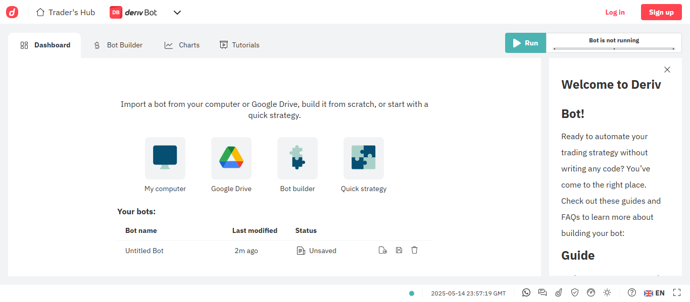Bot de Opções Binarias Deriv: Negociação Automatizada 6 Bot de Opções Binarias Deriv: Negociação Automatizada